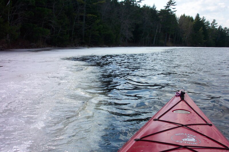 Red Kayak on Water