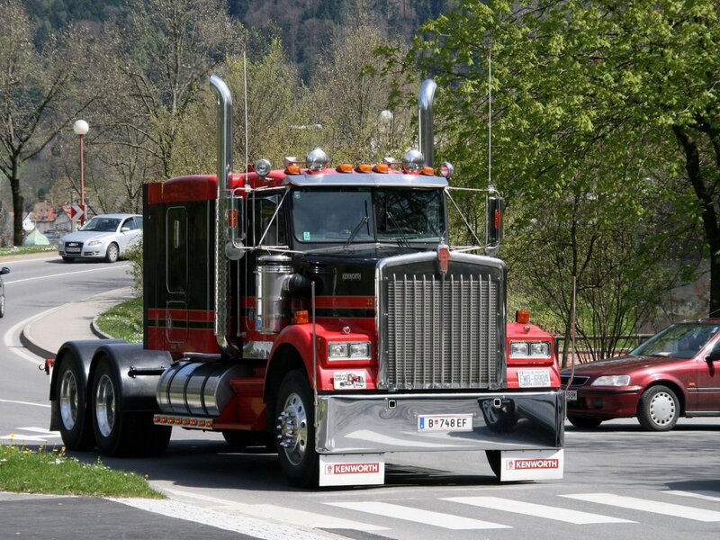 Red Kenworth Semi-truck — Calm