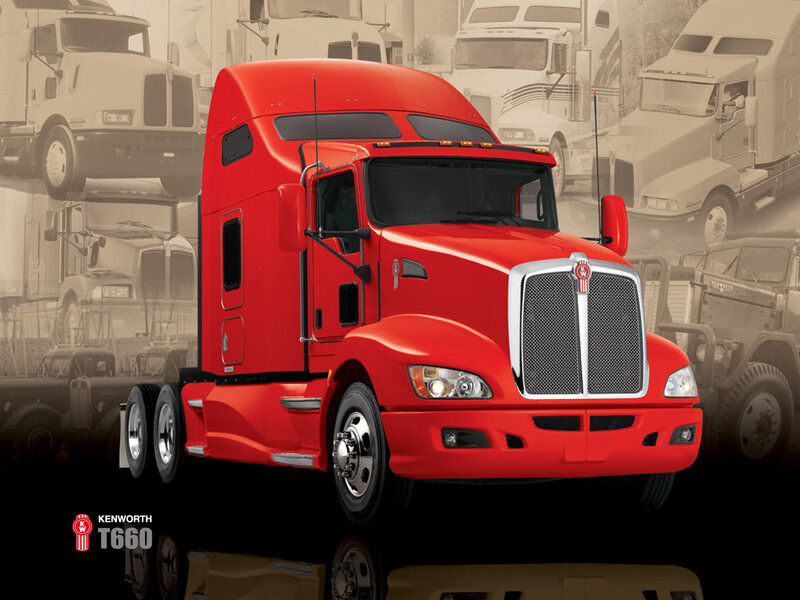 Red Kenworth T660 Truck
