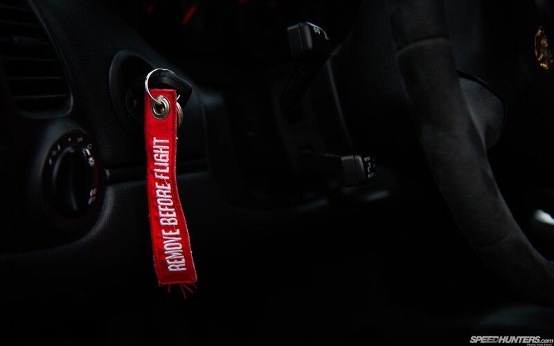 Red Keychain in Car