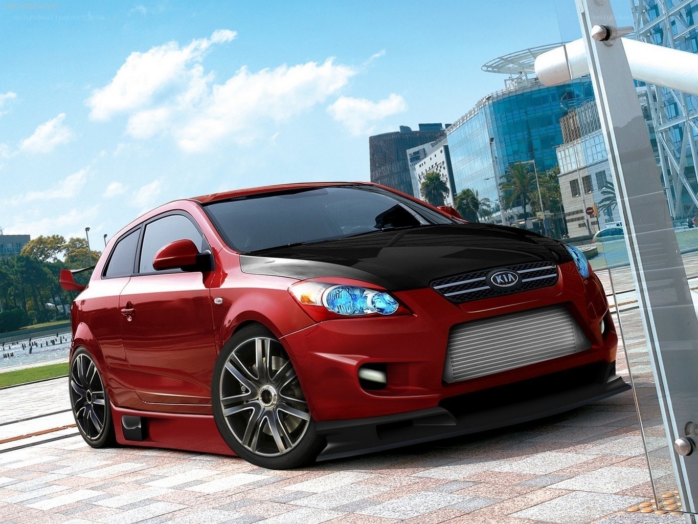Red Kia Concept Car