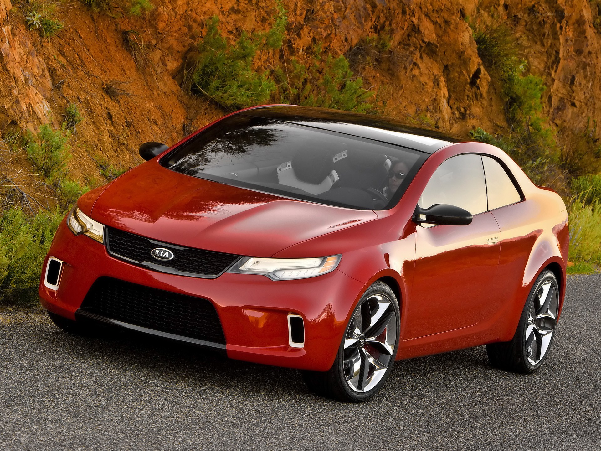 Red Kia Concept Car