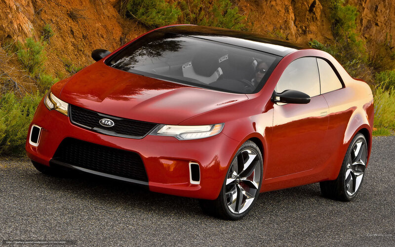 Red Kia Concept Car
