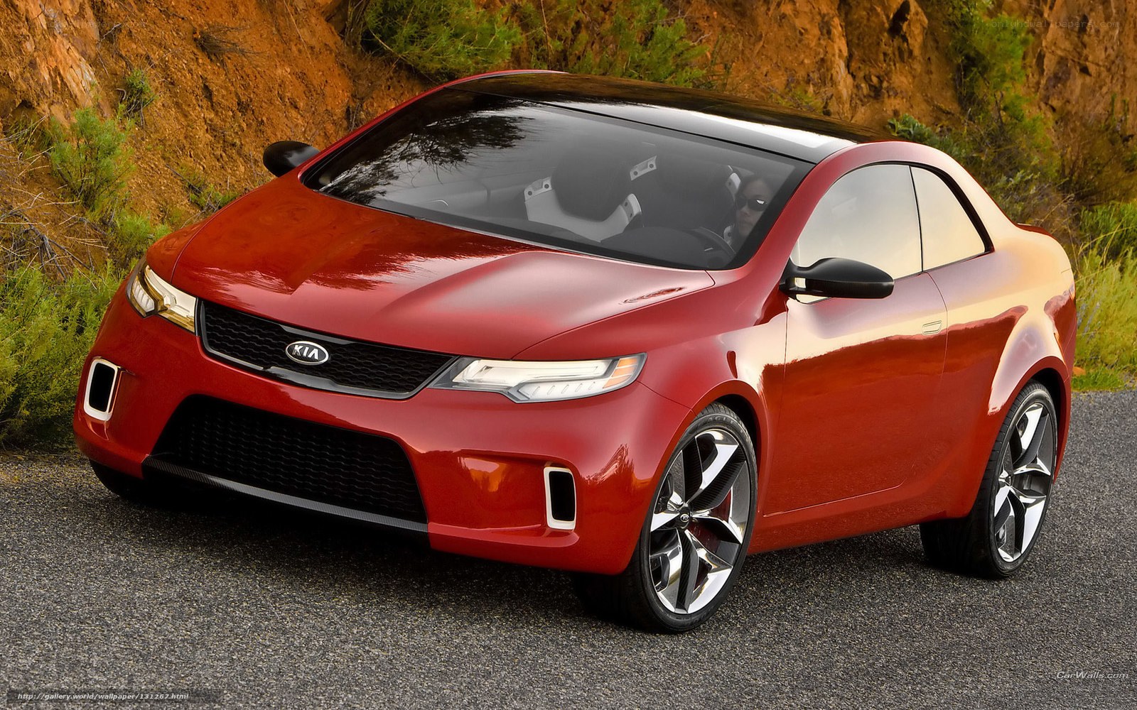 Red Kia Concept Car