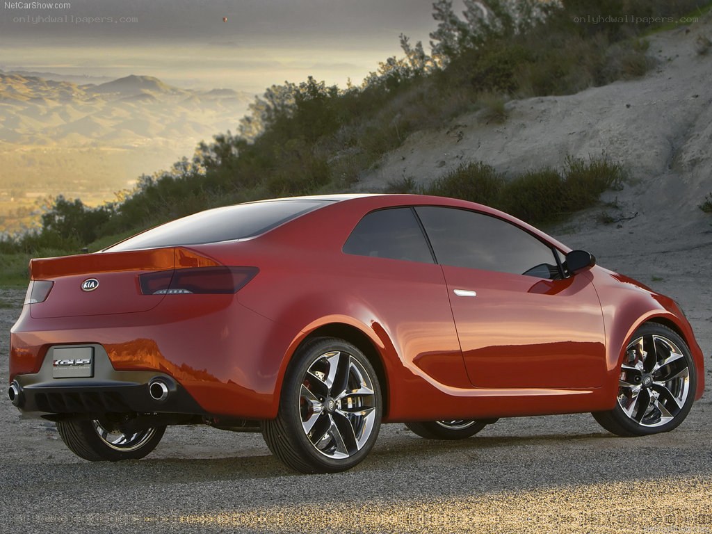 Red Kia Forte Concept car