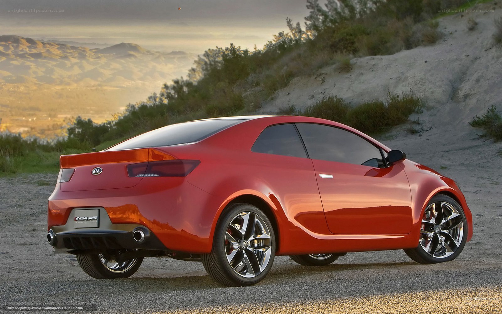 Red Kia Forte Concept car