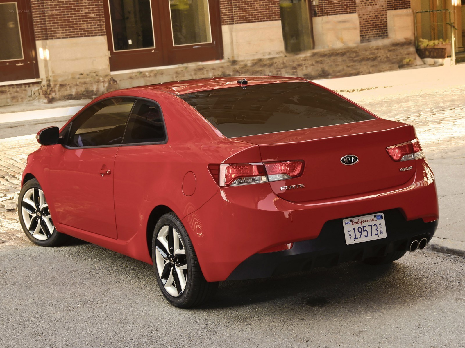 Red Kia Forte Coupe