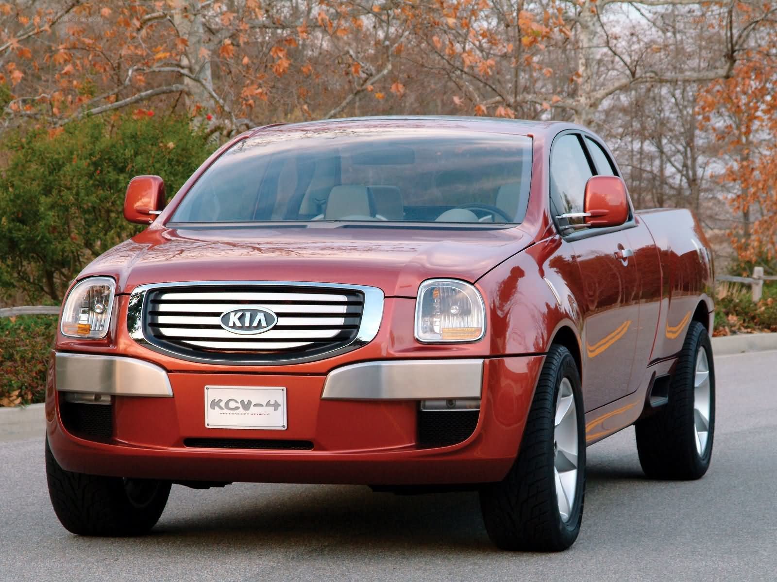 Red Kia KCV-4 concept truck