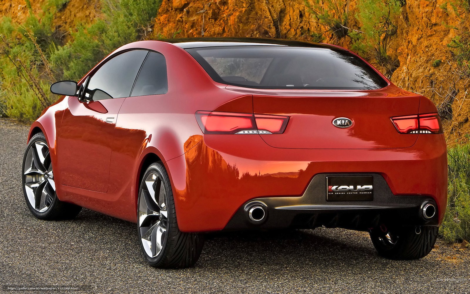 Red Kia Koup Concept Car