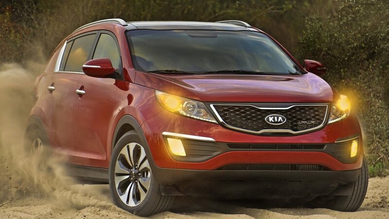 Red Kia Sportage