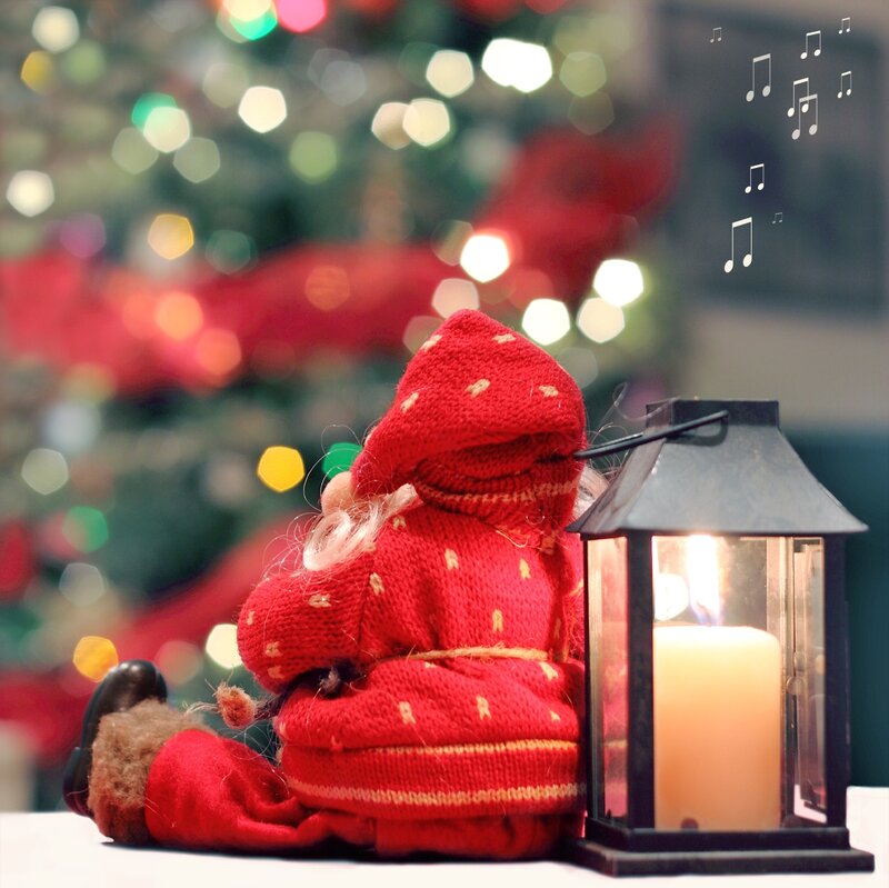 Red-knit Gnome Figurine
