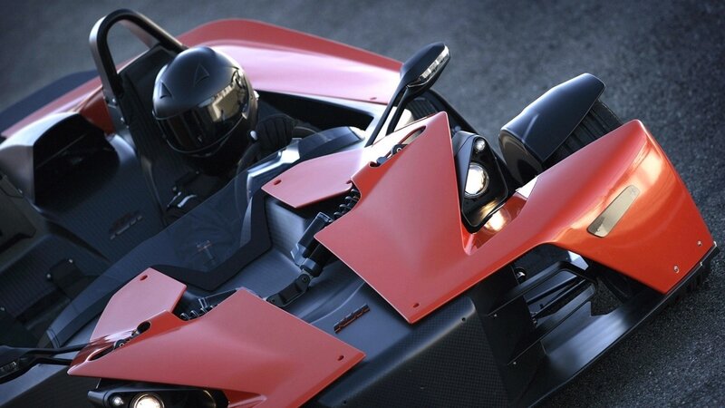 red ktm x-bow sports car
