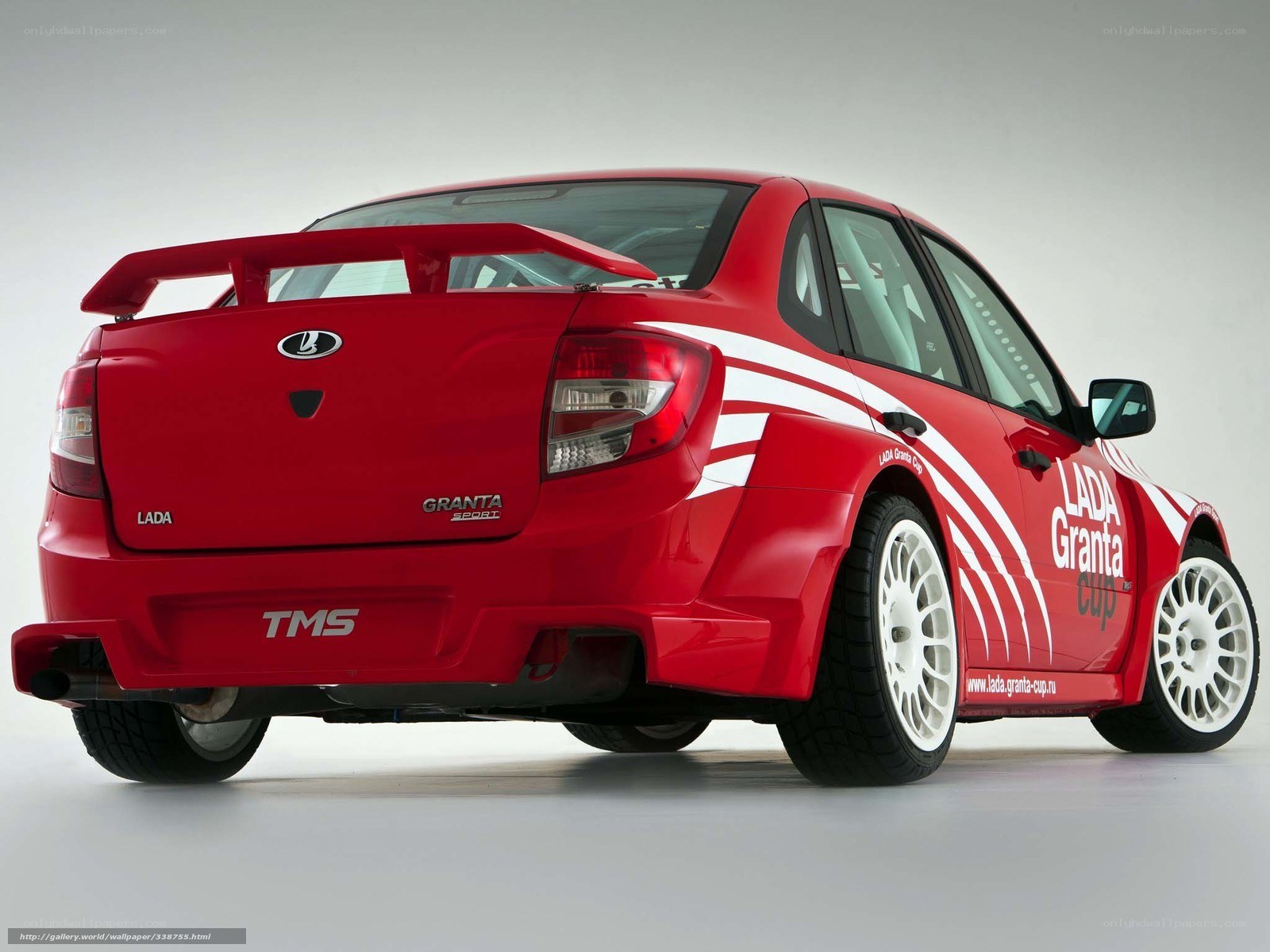 Red Lada Granta Cup race car