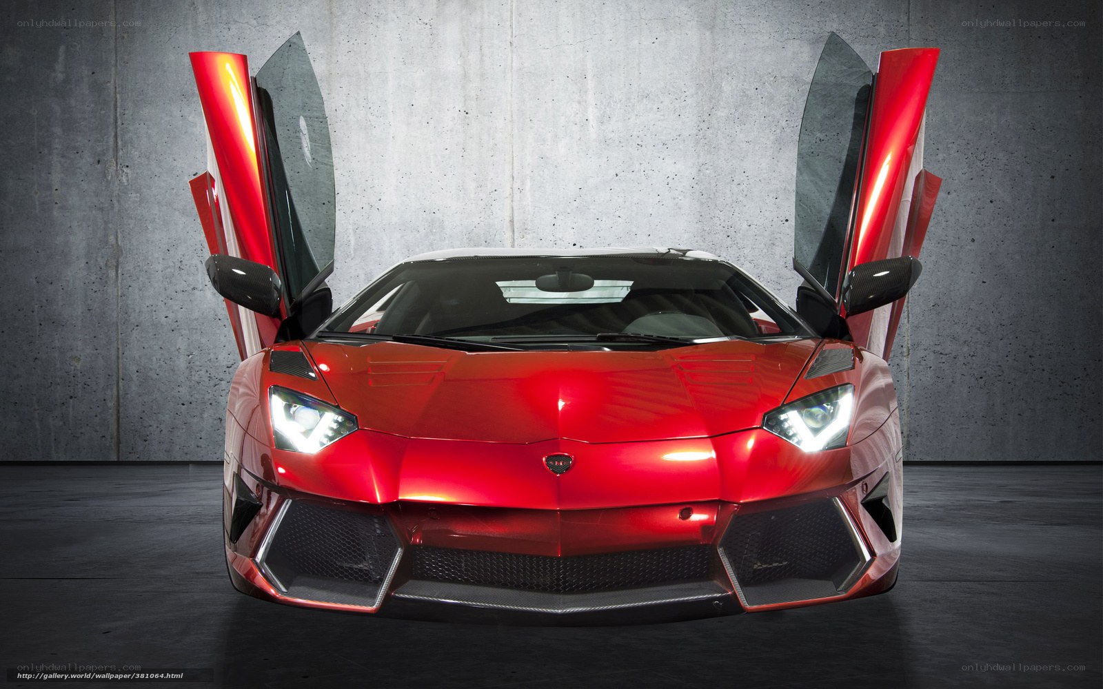Red Lamborghini Aventador