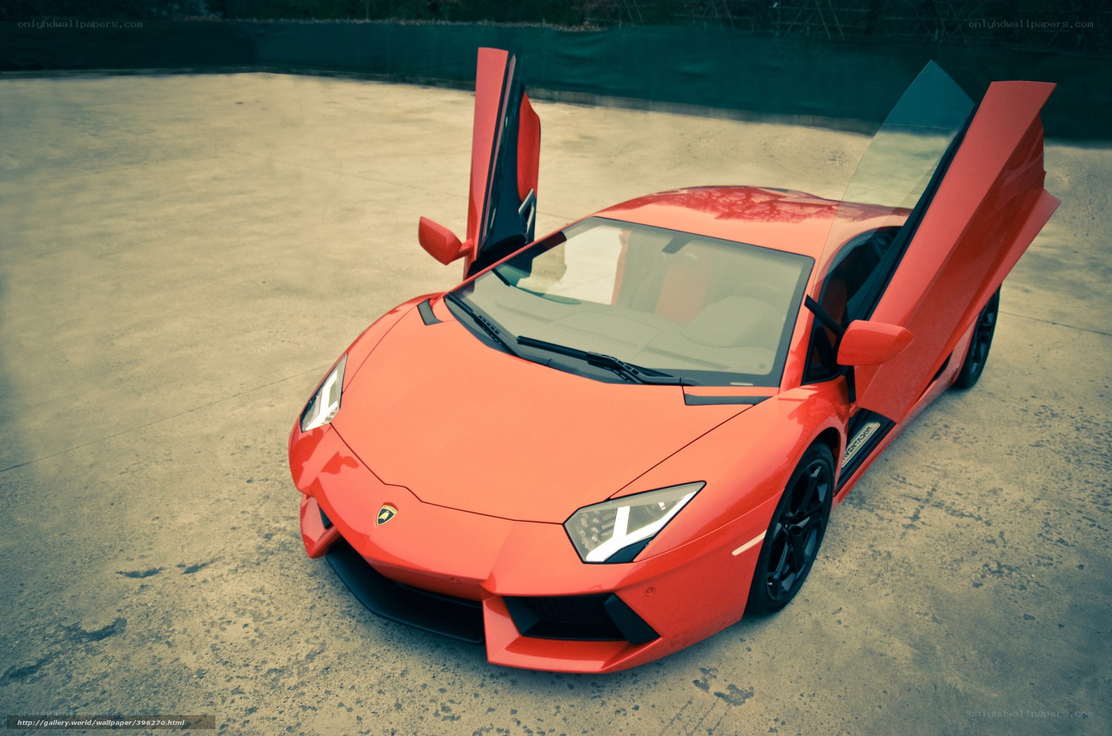 Red Lamborghini Aventador
