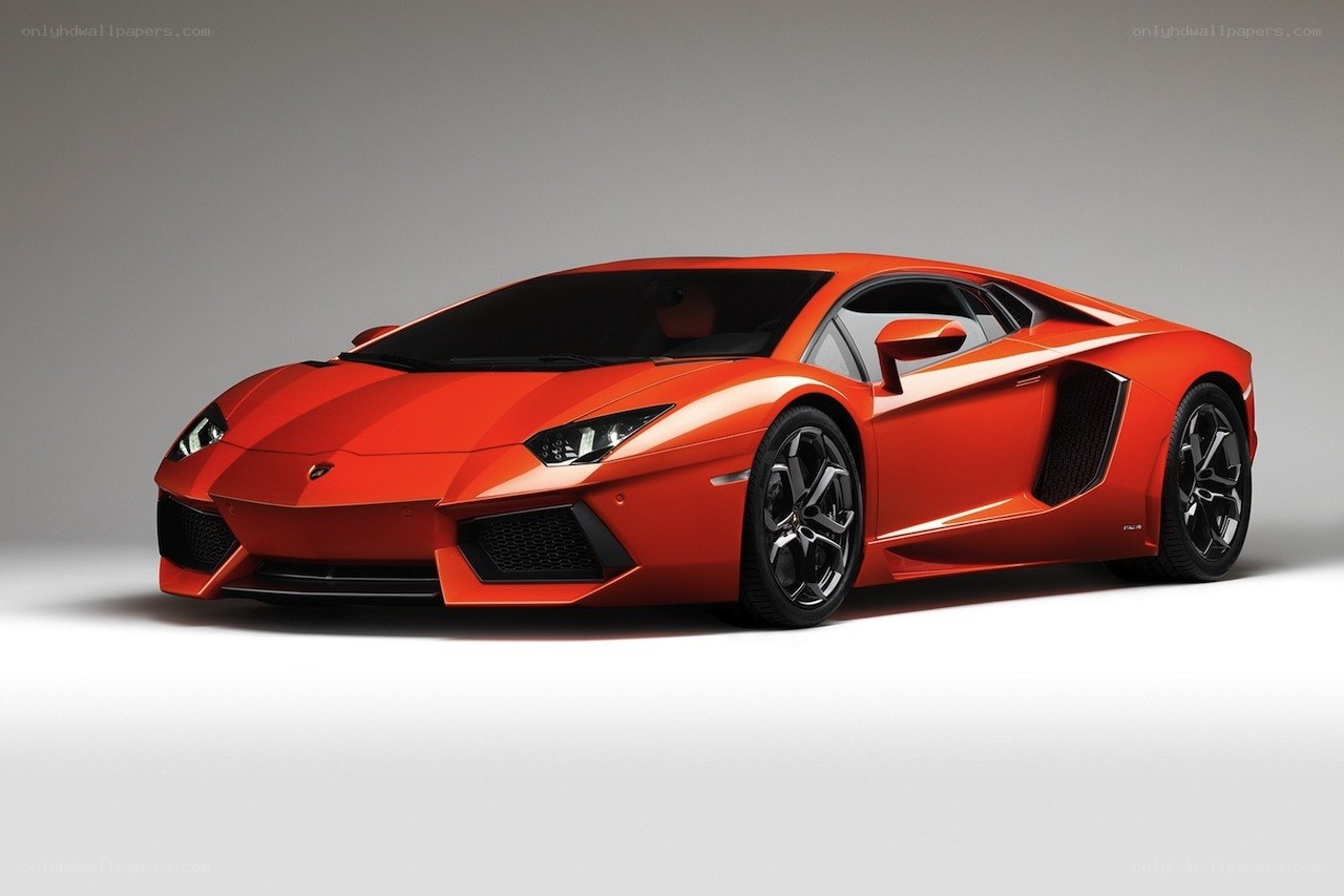 Red Lamborghini Aventador