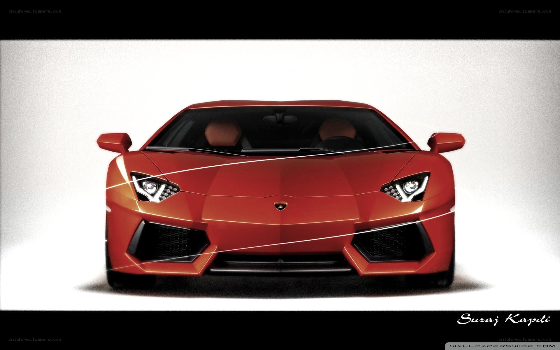 Red Lamborghini Aventador