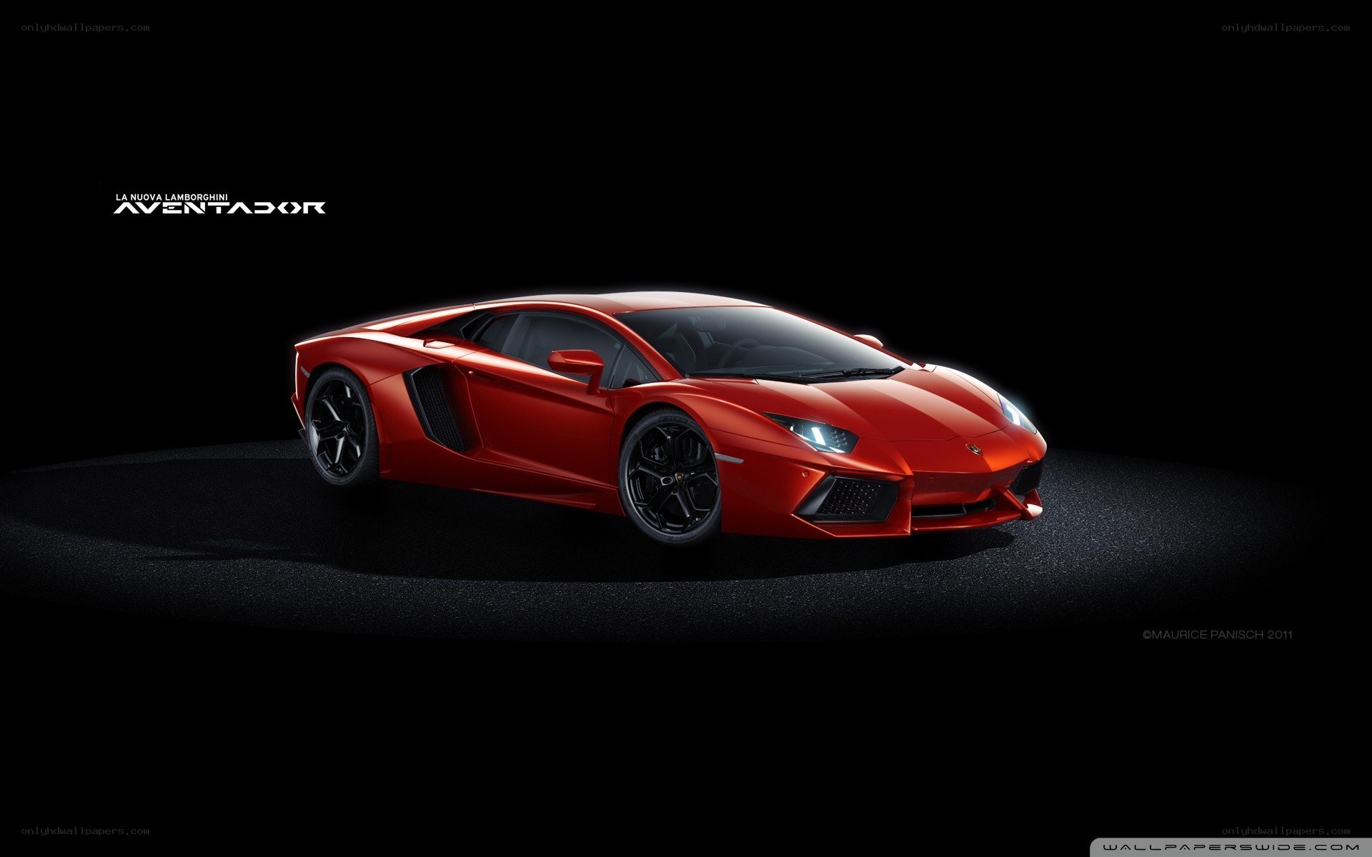 Red Lamborghini Aventador