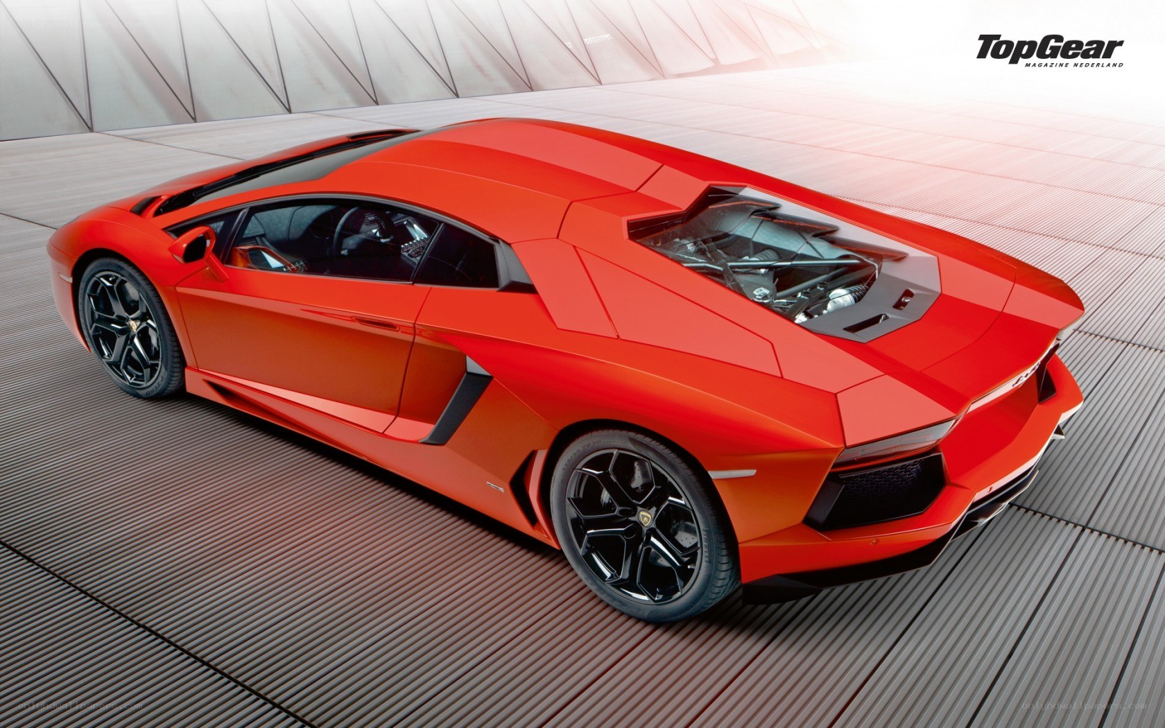 Red Lamborghini Aventador