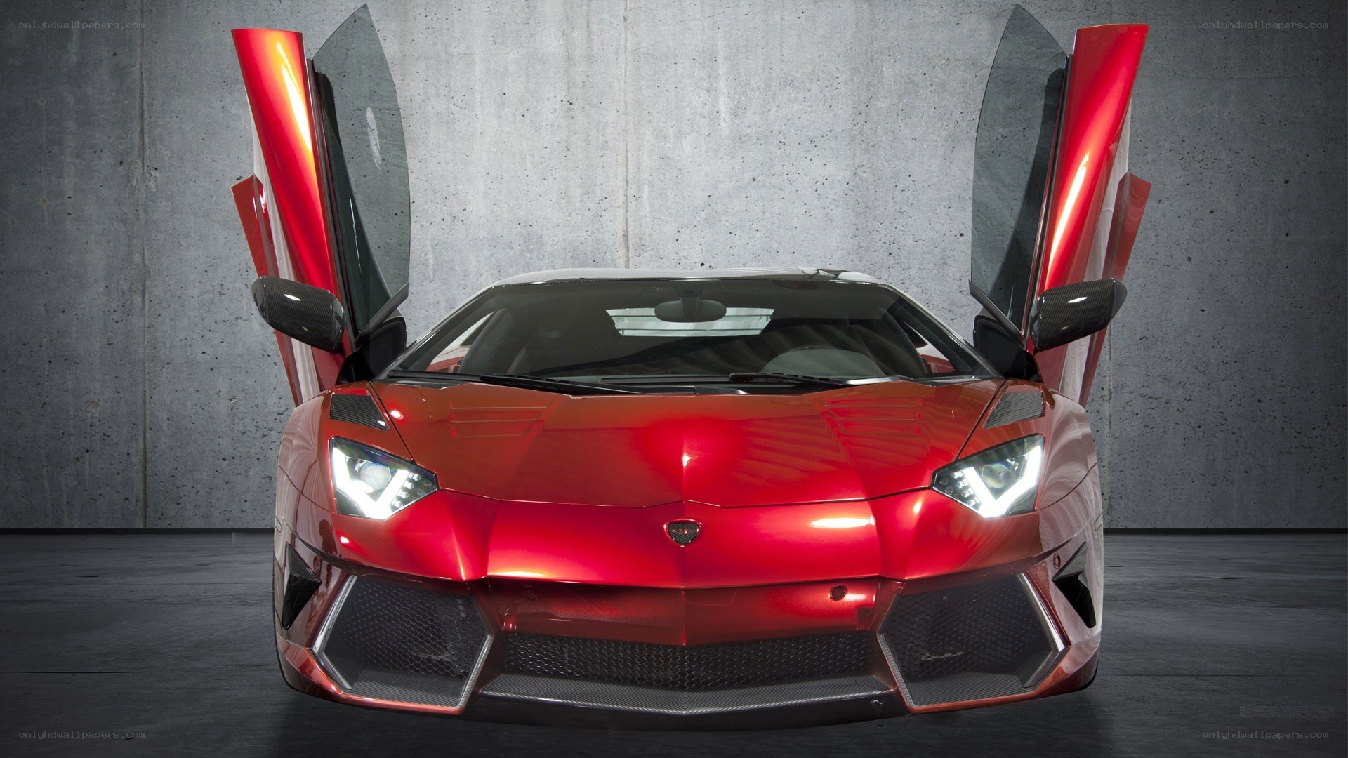 Red Lamborghini Aventador