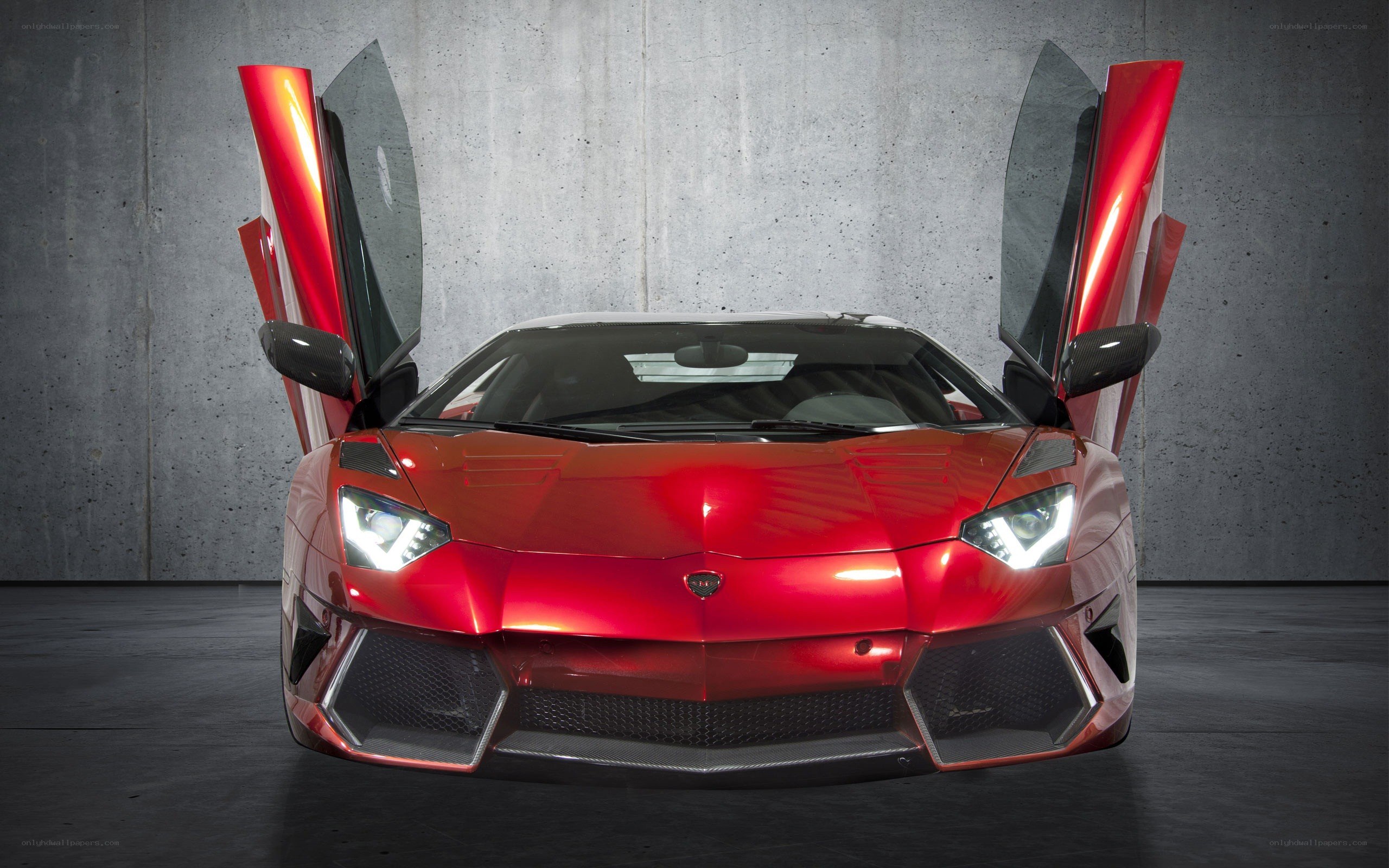 Red Lamborghini Aventador