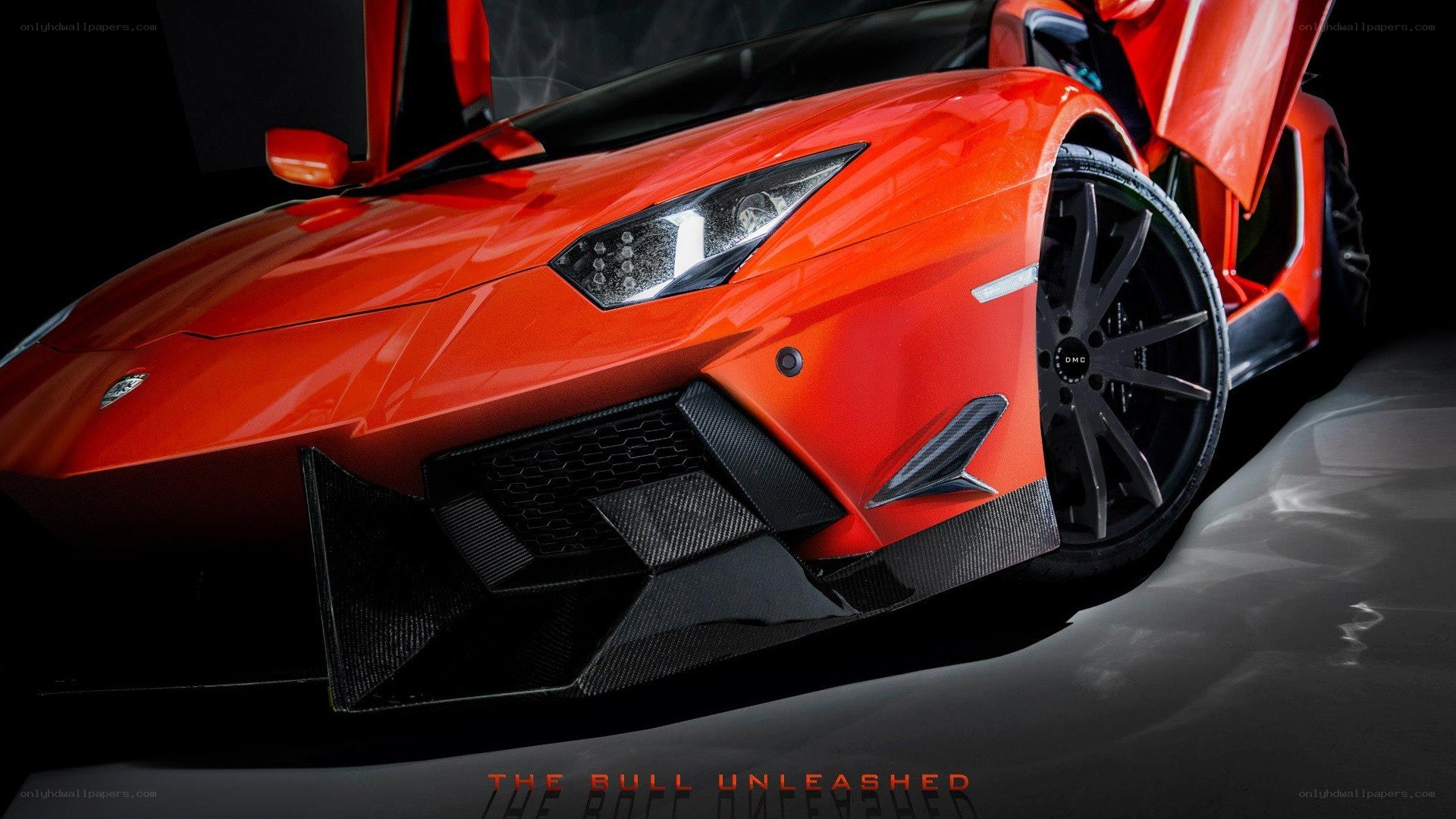 Red Lamborghini Aventador