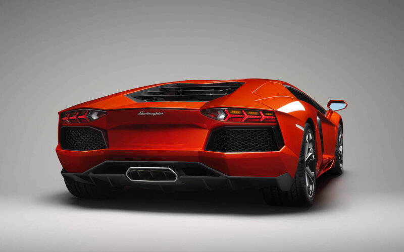 Red Lamborghini Aventador — Dramatic, Photograph, Car, Taillights