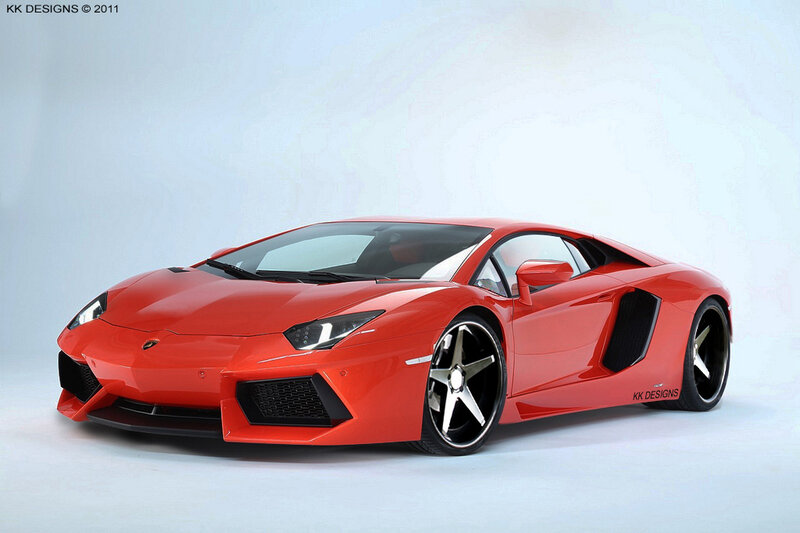 Red Lamborghini Aventador — Neutral