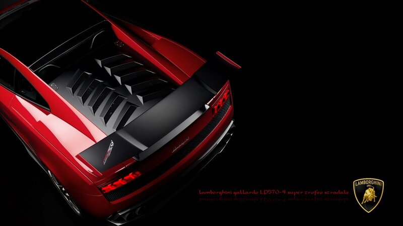 Red Lamborghini Car — Dramatic, 3d Render