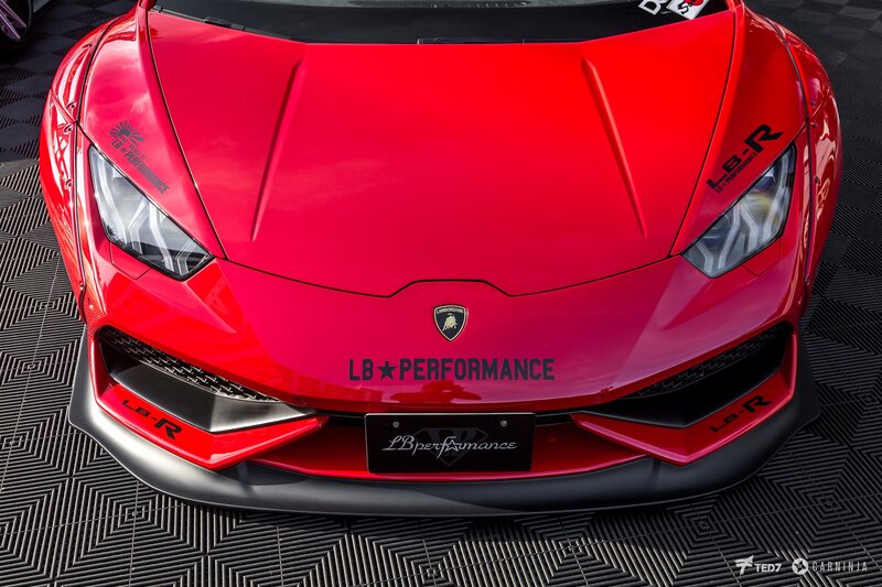 Red Lamborghini Car — Dramatic, Photograph, Logo