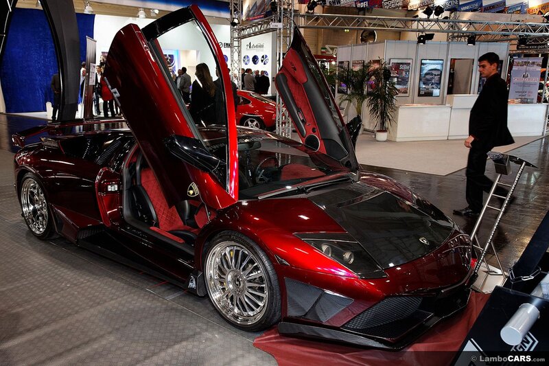 Red Lamborghini Car — Showroom