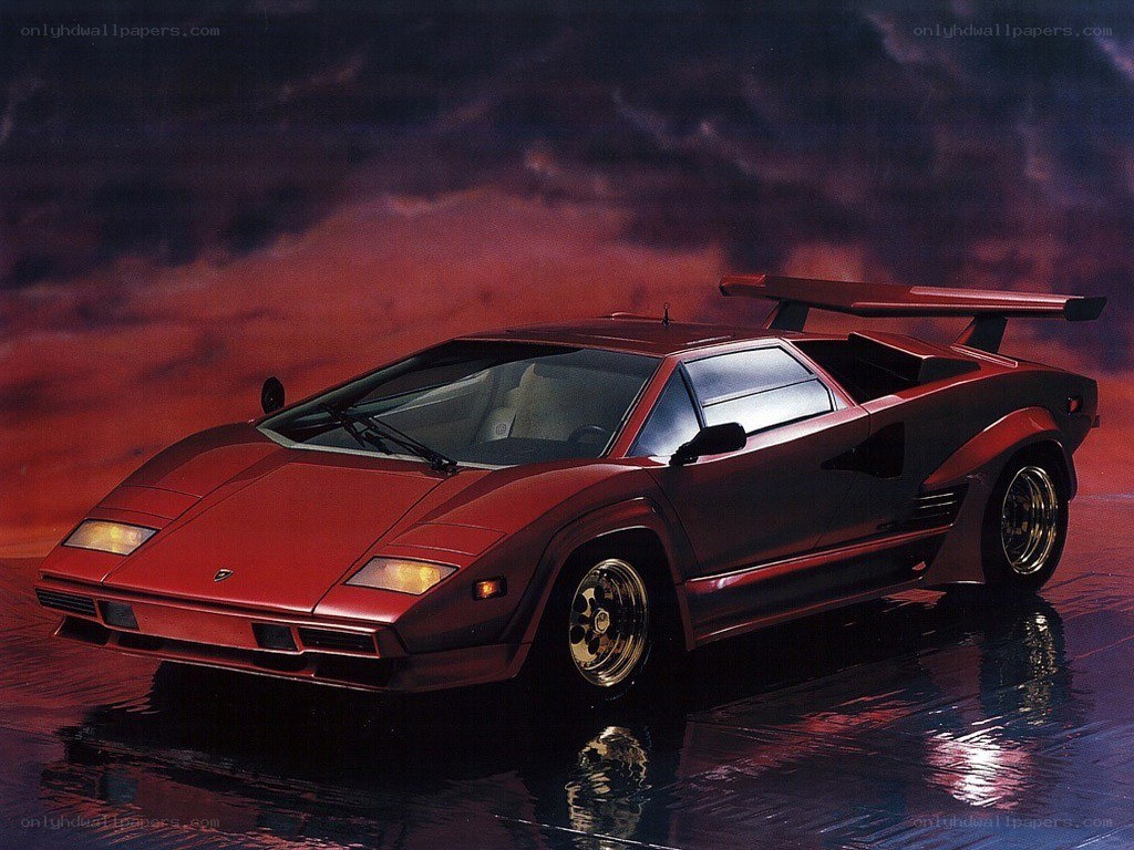 Red Lamborghini Countach