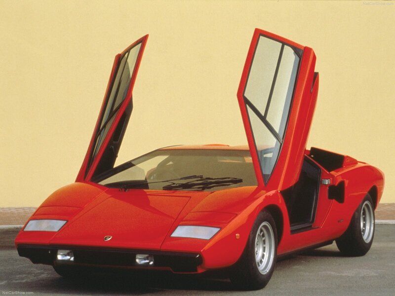 Red Lamborghini Countach