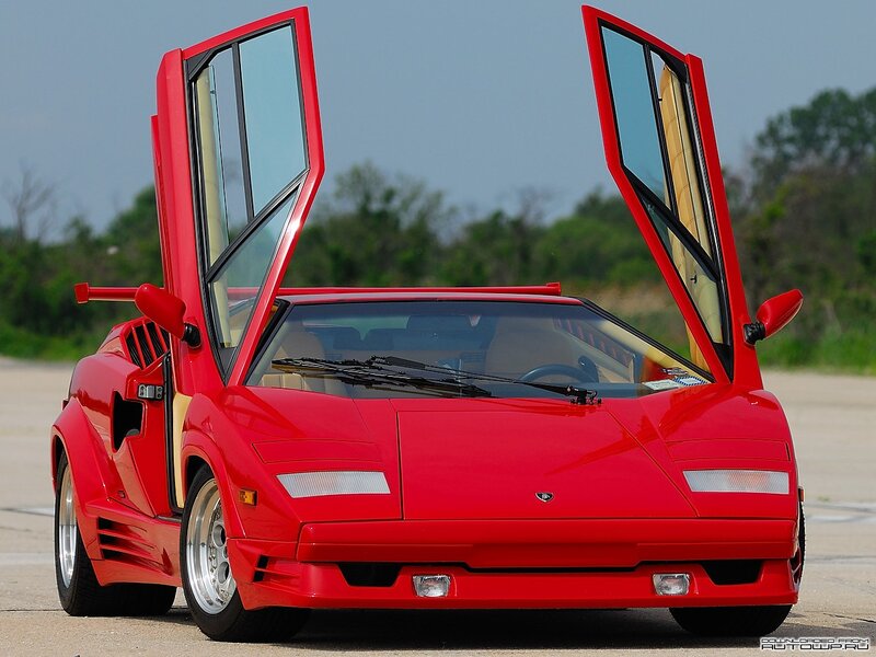 Red Lamborghini Countach
