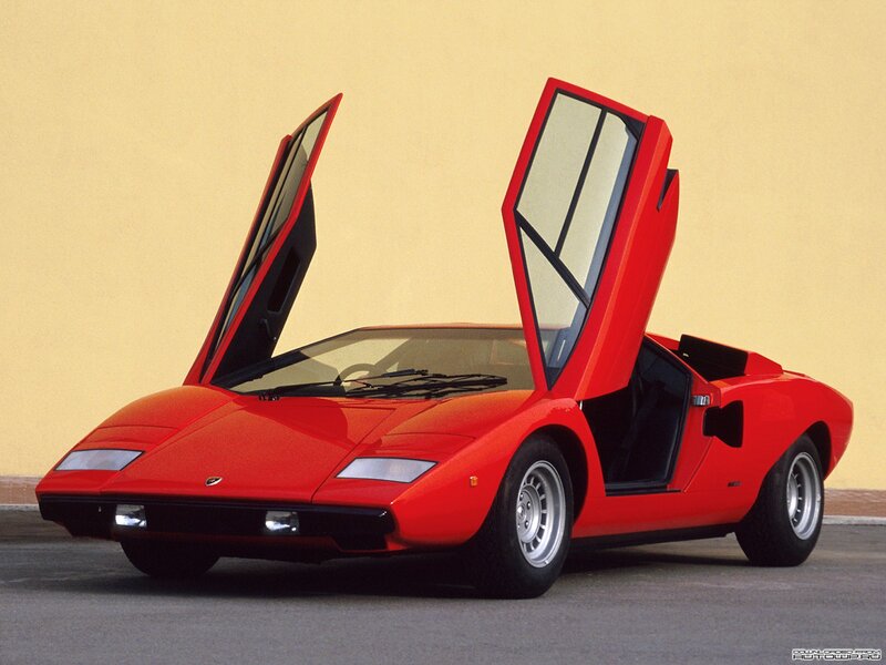 Red Lamborghini Countach