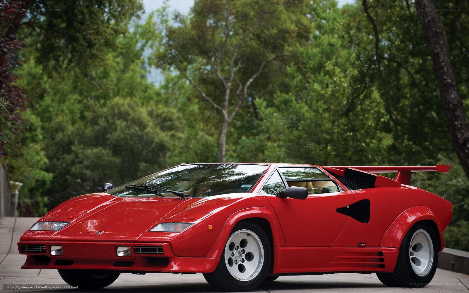 Red Lamborghini Countach