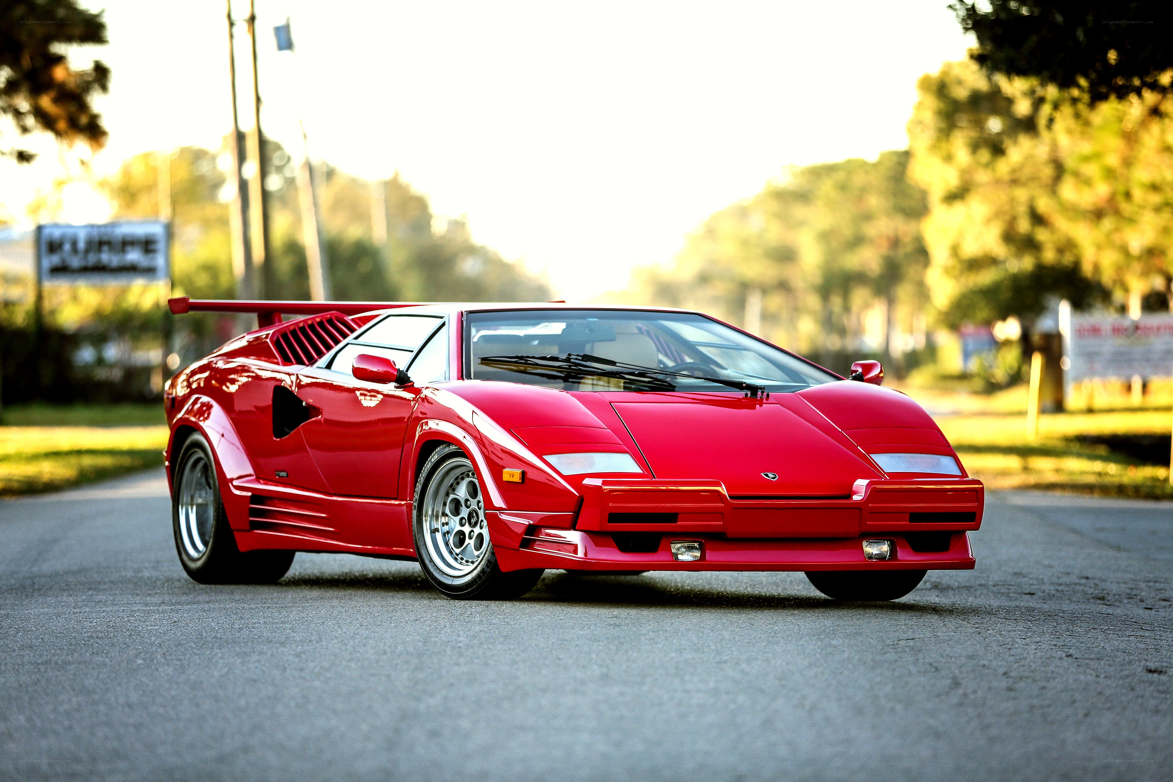Red Lamborghini Countach