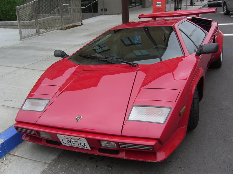 Red Lamborghini Countach