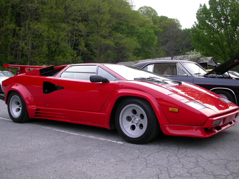 Red Lamborghini Countach