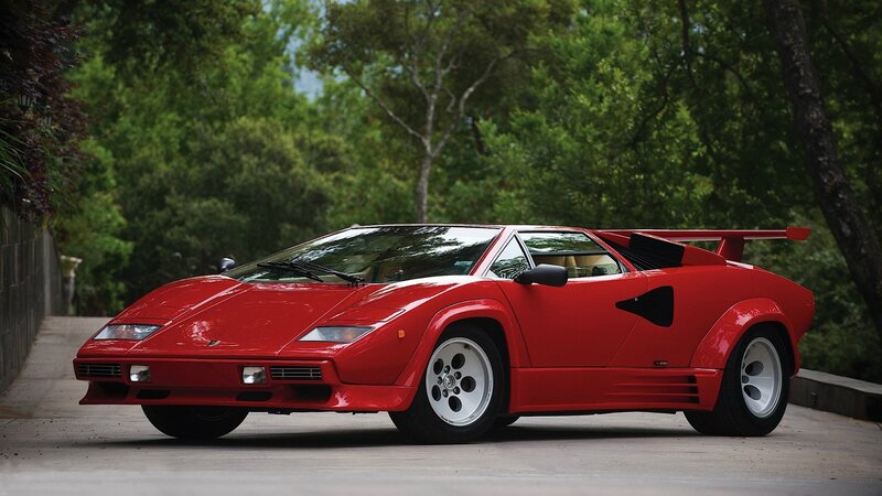 Red Lamborghini Countach — Serene, Afternoon