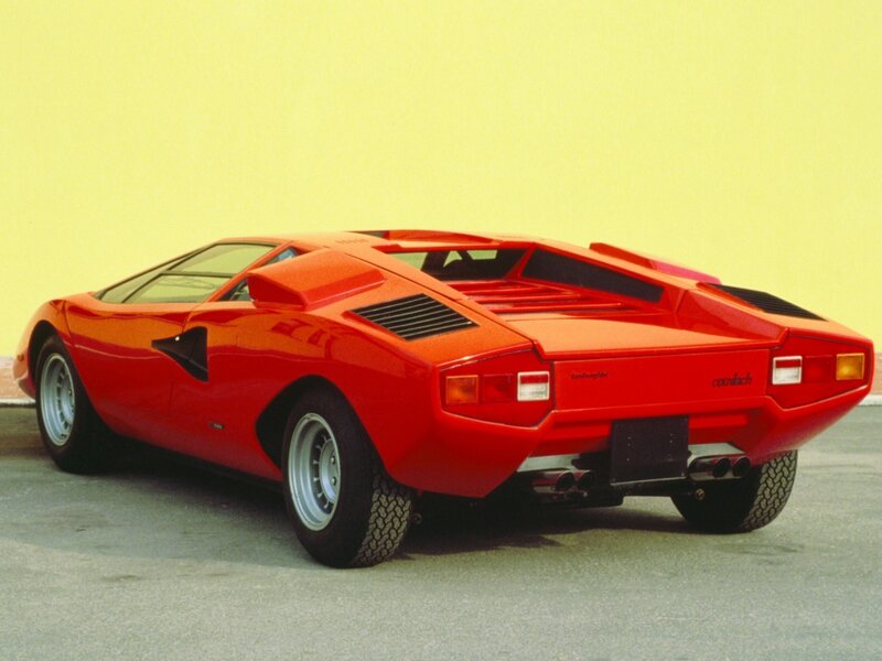 Red Lamborghini Countach — Static, Photograph, Car