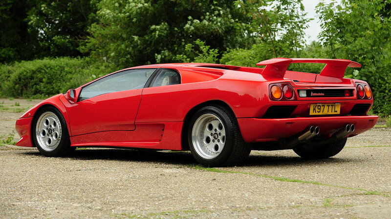 Red Lamborghini Diablo — Calm, Afternoon