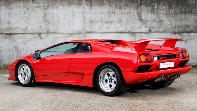 Red Lamborghini Diablo — Dramatic