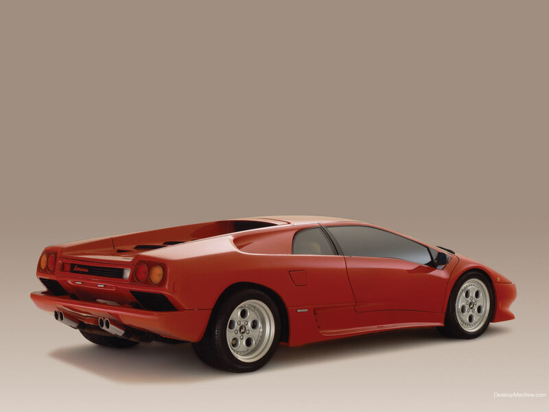 Red Lamborghini Diablo — Neutral, Photograph