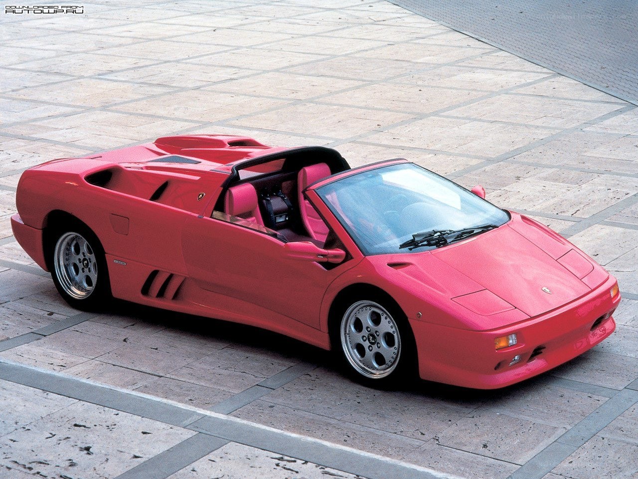 Red Lamborghini Diablo Roadster
