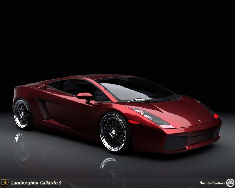 Red Lamborghini Gallardo — Dramatic