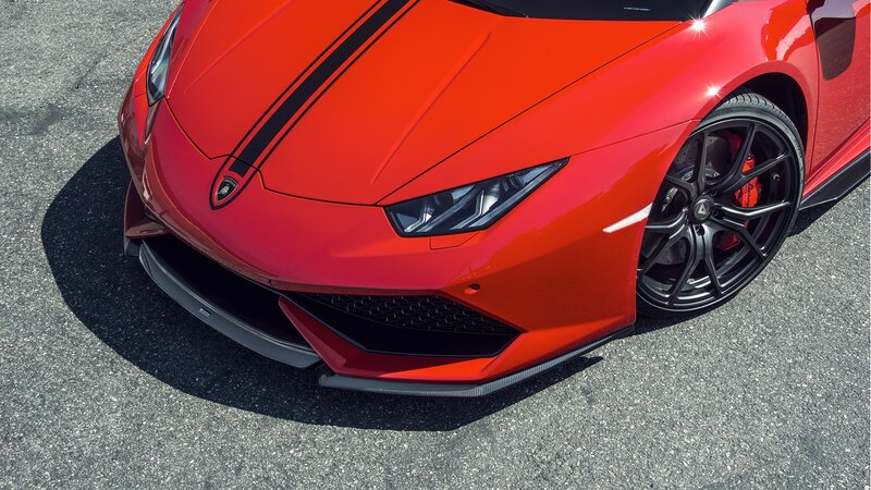 Red Lamborghini Huracan — Dramatic, Afternoon, Photograph