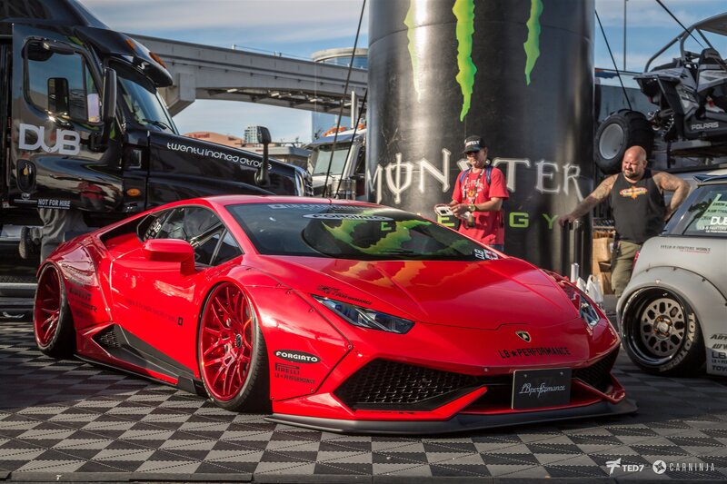 Red Lamborghini Huracan — Outdoor, Afternoon