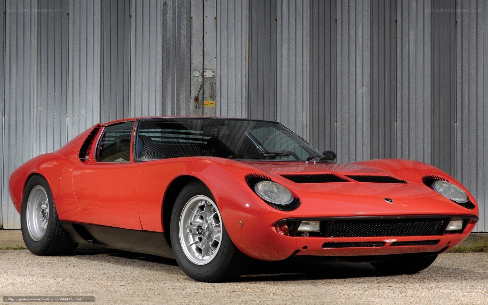 Red Lamborghini Miura