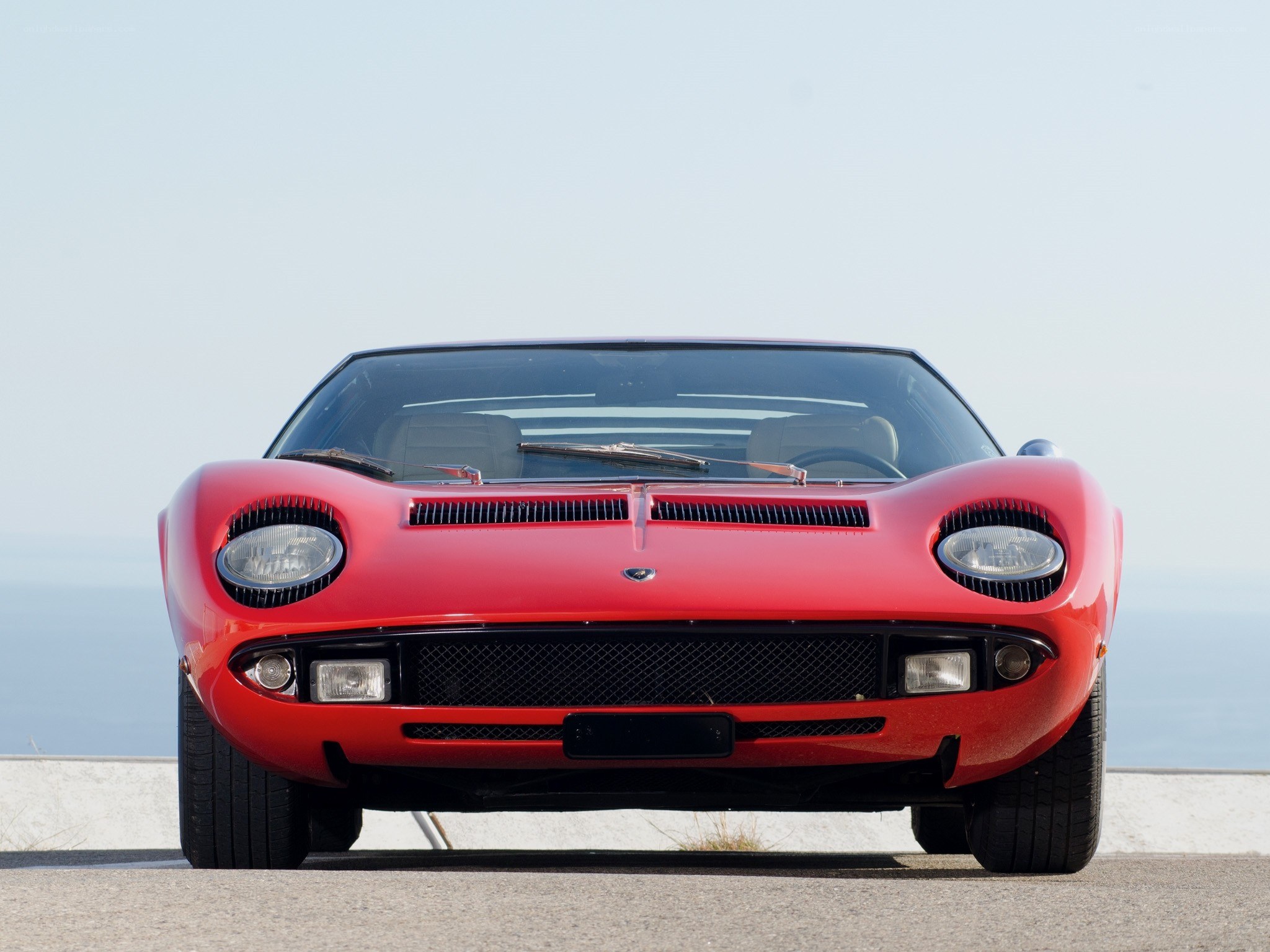 Red Lamborghini Miura
